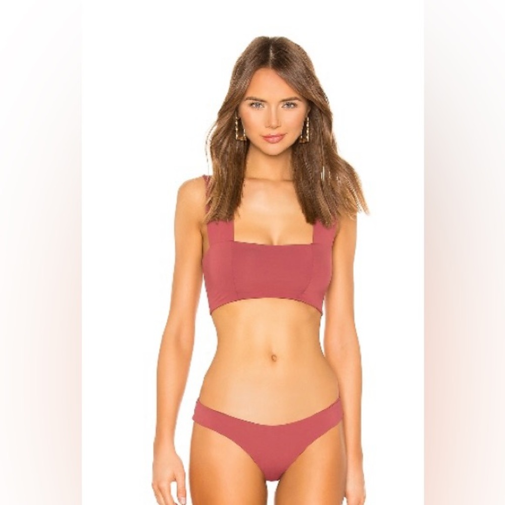 LSPACE Bikini Set (Parker Top SIZE L, Sandy Bottom SIZE M) color currant